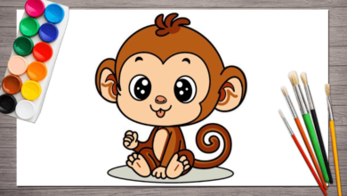 Easy:6jtj9hur0h4= Monkey Drawing