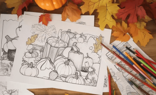 Free Printable:6a8kz0l-Ley= Fall Coloring Sheets