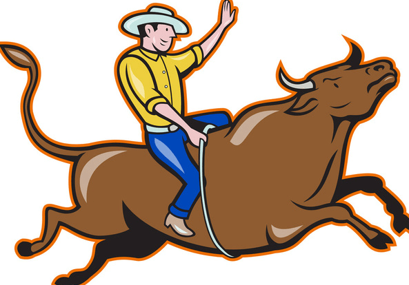 Clip Art:-Aga7xfi5rs= Bull Riding