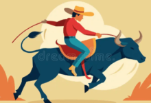 Clip Art:-Aga7xfi5rs= Bull Riding