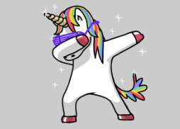 Emoji:78ezpb0ybfe= Dabbing Unicorn